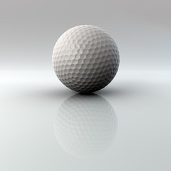 Golf ball with reflection and alpha channel