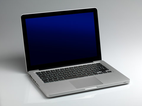 Notebook on gray fond
