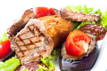 juicy sirloin beef covered