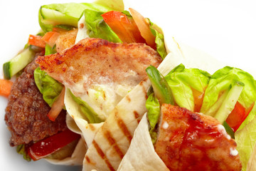 tortilla with vegetables