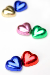heart-shaped chocolate
