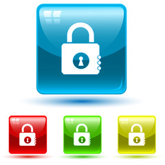 vector icon of closed lock