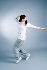 modern style dancer posing