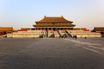 The Three Great Halls Palace. Forbidden City. Beijing, China