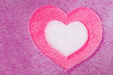 Pink heart shape.