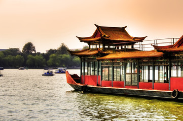 Beijing - Boat in Beihai Park