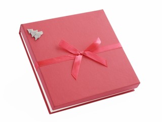 christmas gift in pink box