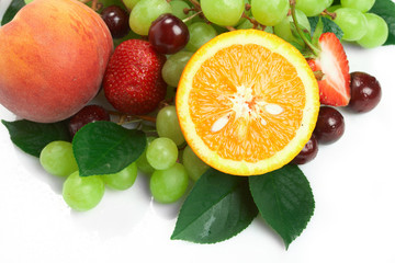 Fototapeta na wymiar Still-life of fresh fruit