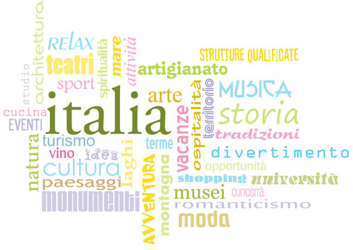 logo italia aggettivi