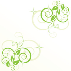 Abstract flowers background with place for your text