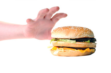 Taking the burger