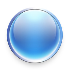 blue glossy button