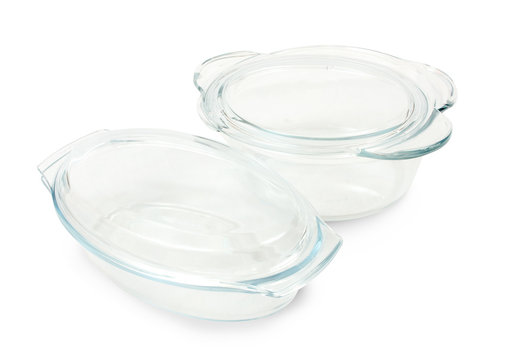 set of glass dishes