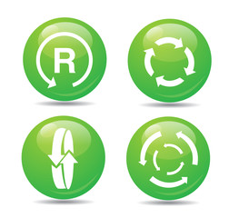 Vector recycle signs