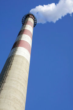 Steam power plant. Blow-off
