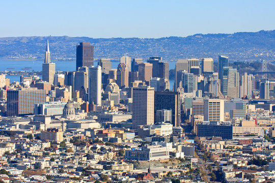 San Francisco Downtown Details from Twin Peaks