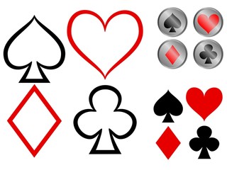 Playing card symbols