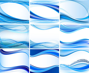 Set of abstract backgrounds vector