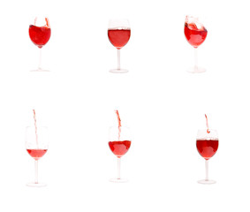 Winne glass isolated on white background