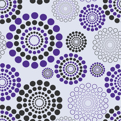 Seamless vector texture with circles
