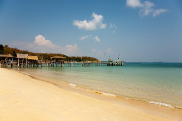 Strand mit feinem wunderbaren Sand und romantischer Lage
