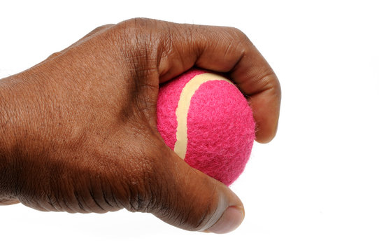 Tennis Ball and Hand
