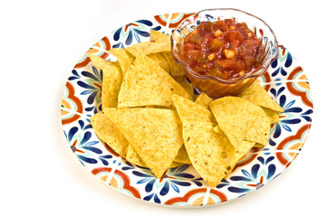 Salsa and chips