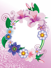 Flowers frame