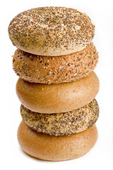 Fototapeta na wymiar pile of bagels