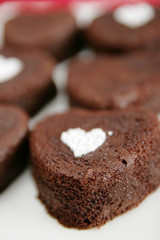 Heart cakes