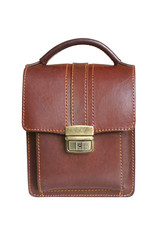 Brown leather bag