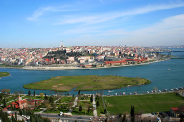 Fototapeta na wymiar Widok do fosforu Stambule Turkiye