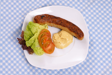 Bratwurst mit Senf