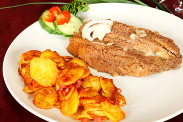 Brathering mit Bratkartoffeln