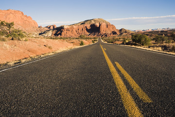Road through Capitol Reef National Park