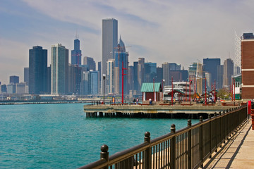 Fototapeta premium Blue waters of Chicago
