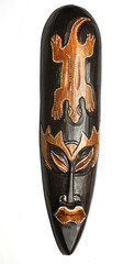 wooden mask totem