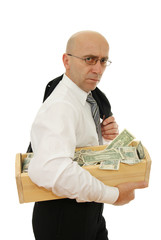 man with money