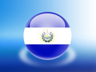 Fototapeta premium bandeira de El Salvador