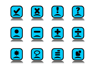 blue icons