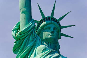 Fototapeta premium Face closeup, Statue of Liberty, New York