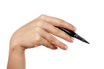 Hands holding a pen