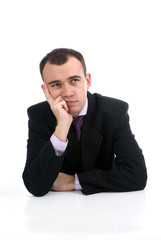 Thinking businessman