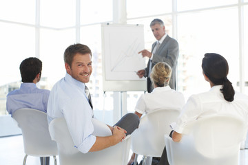Happy businessman