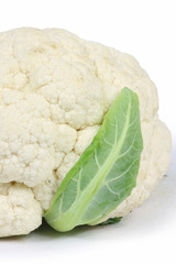Whole Cauliflower isolated on white