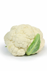 Whole Cauliflower isolated on white