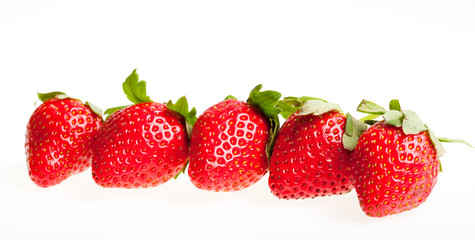 Obraz na płótnie Canvas berry of strawberry on white background.
