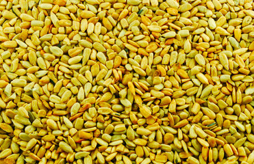 background from the cleared seeds