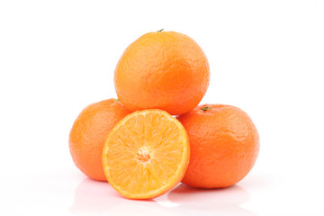 Ripe by mandarine white isolated background
