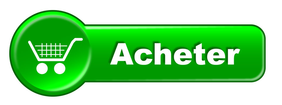 Bouton Web ACHETER (Chariot Panier Commander e-Shopping Achats)